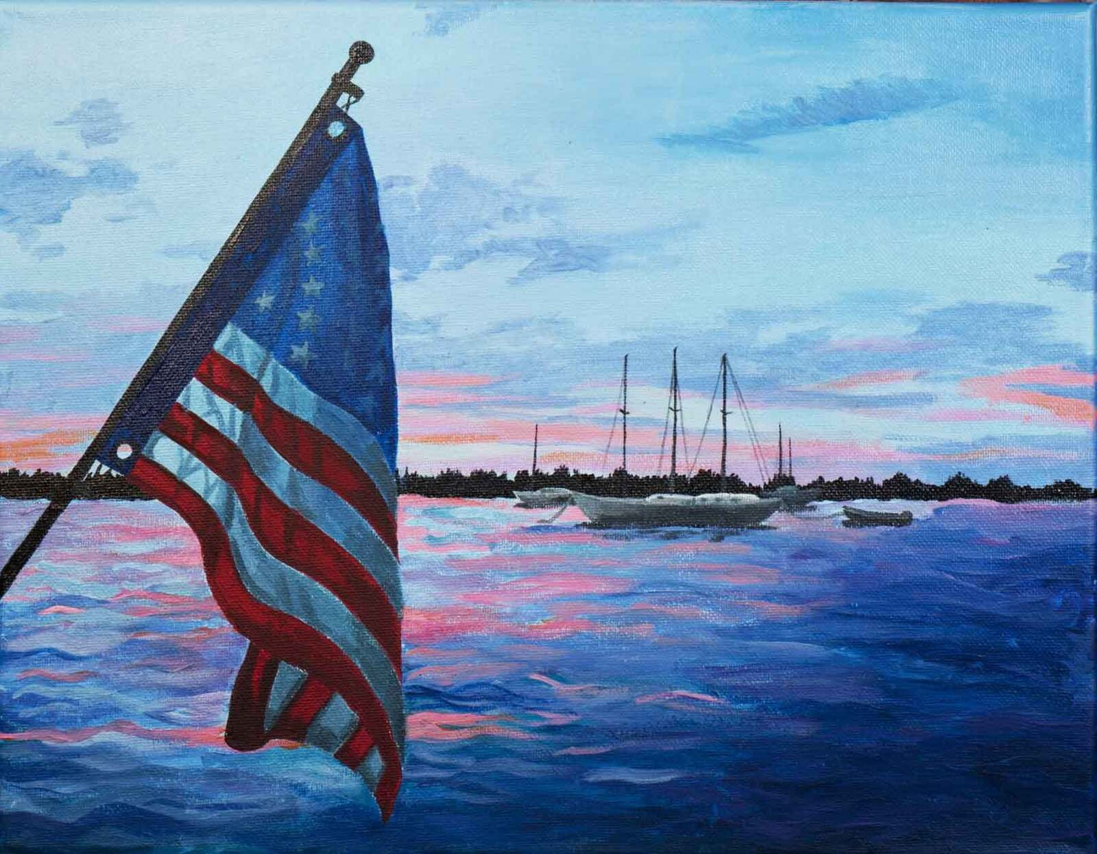 Sunset on Old Glory